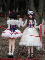 Sweet And Cute Lolita Dress Contrasting colors JSK Suspender Dress