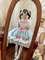 Green Lolita Dress Sweet JSK Suspender Bud Dress