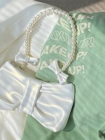 Small Fresh Pearl Bow Armpit Bag