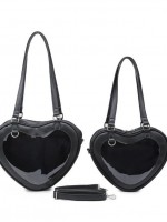 Uniform PU Heart-shaped Shoulder Bag