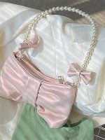 Small Fresh Pearl Bow Armpit Bag