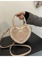 Single Shoulder Crossbody Bag Personality Peach Heart Bag