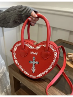 Single Shoulder Crossbody Bag Personality Peach Heart Bag