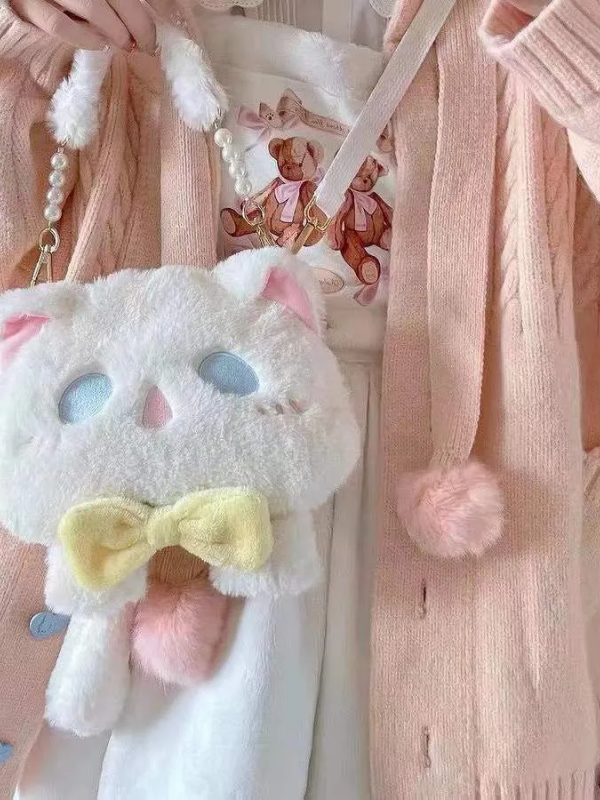 Soft and Cute Girl Plush Cat Cute Lolita Bag