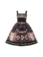 Sweet Retro Print JSK Suspender Dress