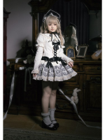 Sweet Gothic OP Print Doll Feeling Lolita Short Dress