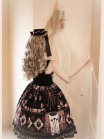 Sweet Retro Print JSK Suspender Dress