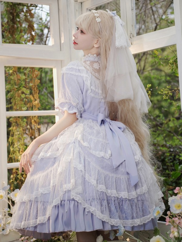 Lolita OP skirt Light Color CLA Series Elegant Palace Style Lolita Princess Skirt Puffy Skirt