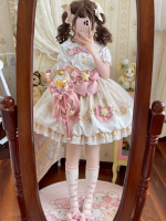 Yellow Sweet Lolita Dress  JSK Suspender Bud Dress