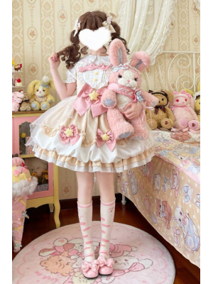 Yellow Sweet Lolita Dress  JSK Suspender Bud Dress