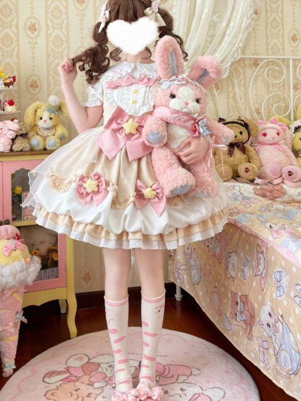 Yellow Sweet Lolita Dress  JSK Suspender Bud Dress