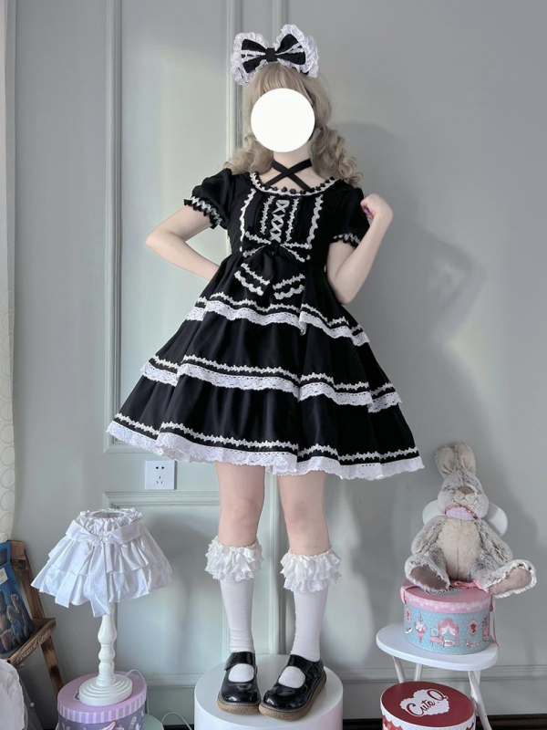 Lolita Dress With Detachable Sleeves OP Dress