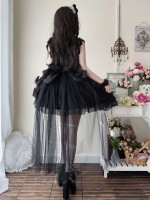 Black Lolita Ballet Style Bride JSK Suspender Dress