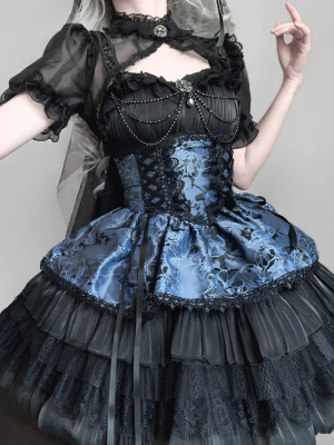 Lolita Dress Dark JSK Suspenders