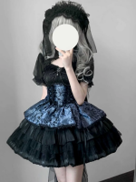 Lolita Dress Dark JSK Suspenders