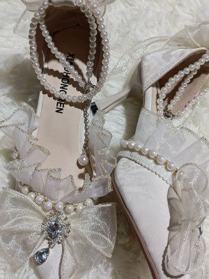 Elegant French Lace Pointed Lolita Shoes