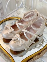 Sweet and Elegant Round Toe Mid-heel Lolita Shoes