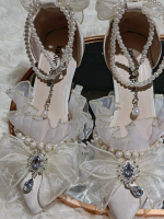 Elegant French Lace Pointed Lolita Shoes