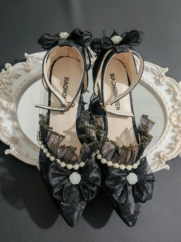 Elegant Lace Pointed Lolita Shoes