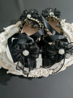 Elegant Ribbon Lace Pointed Toe Lolita Shoes