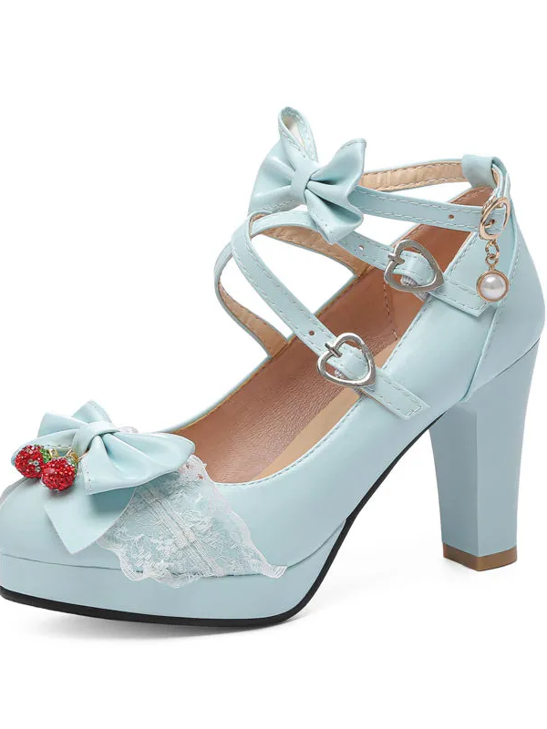 Sweet and Cute Round-toe Lolita Shoes JK Shoes