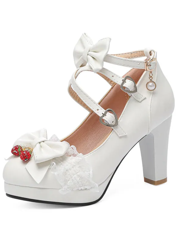 Sweet and Cute Round-toe Lolita Shoes JK Shoes