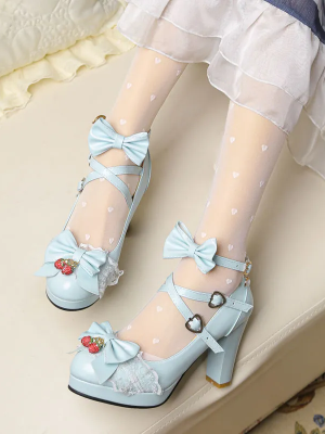 Sweet and Cute Round-toe Lolita Shoes JK Shoes