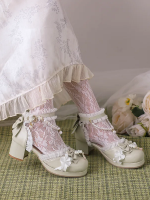 Sweet and Lovely Light Bride Lolita Shoes