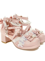 Sweet and Lovely Light Bride Lolita Shoes