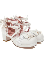 Sweet and Lovely Light Bride Lolita Shoes