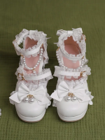 Sweet and Cute Round Toe Mid-heel Bride Lolita Shoes