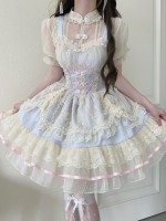 Blue Sweet Ballet Style Lolita Skirt JSK Suspender Dress