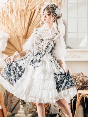 Gothic Lolita Dark JSK Suspender Dress