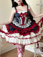 Blue Sweet Lolita Tutu Skirt JSK Suspender Dress