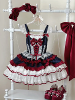 Blue Sweet Lolita Tutu Skirt JSK Suspender Dress