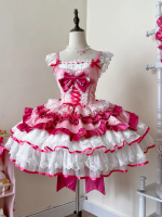 Pink Sweet Lolita Tutu Skirt JSK Suspender Dress