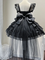 Black Lolita Ballet Style Bride JSK Suspender Dress