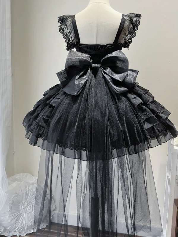 Black Lolita Ballet Style Bride JSK Suspender Dress