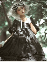 Lolita Dress op High Waist Dark Retro Palace Style Lolita Skirt Princess Skirt