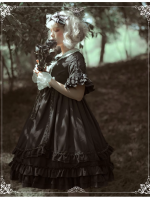 Lolita Dress op High Waist Dark Retro Palace Style Lolita Skirt Princess Skirt