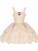 Sweet and Elegant Ballet Style Cake Skirt Lolita Suspenders Dress