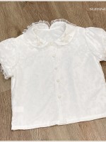 Butterfly Embroidery Doll Collar Cute Lolita Blouse