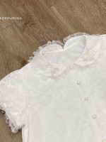 Butterfly Embroidery Doll Collar Cute Lolita Blouse