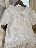 Japanese Sweet and Cute Lolita Puff Sleeve Blouse