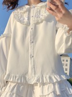 Sweet Lolita Inner Shirt Doll Collar Long Sleeve Blouse