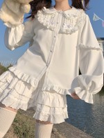 Sweet Lolita Inner Shirt Doll Collar Long Sleeve Blouse