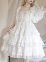 Sweet and Fresh Lolita Outer Chiffon Light Shawl Coat