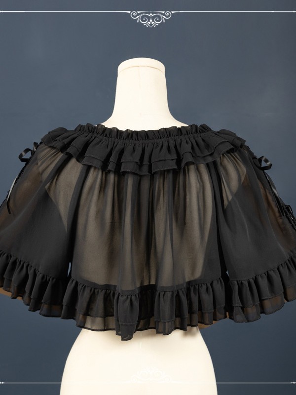 Sweet and Fresh Lolita Outer Chiffon Light Shawl Coat