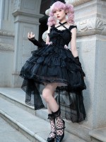 Ballet Style Lolita Light Wedding Ruffled Lolita Suspender Dress