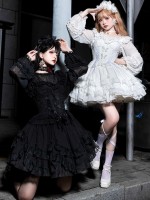 Black Sweet Princess Dress Lolita Suit Suspender Dress